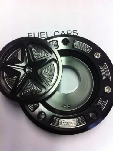 Kawasaki Zx1000  03-2006  Racetek  Lightweight Keyless 5 Star Petrol Cap (7 Hole 1