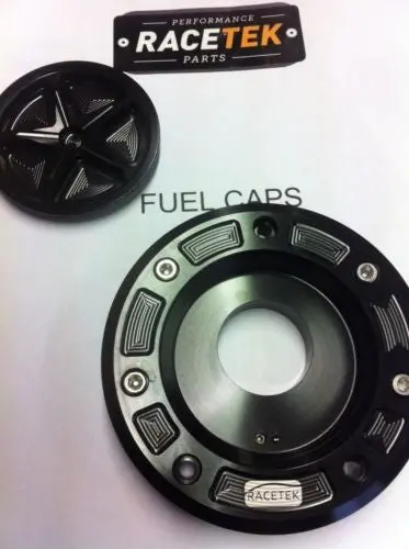 Kawasaki Zx1000 03-2006 Racetek Lightweight Keyless 5 Star Petrol Cap (7 Hole 2