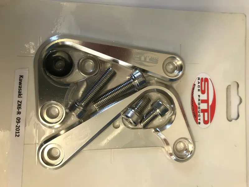Kawasaki Zx6-R 09-2012  Rear Subframe Transport Hooks Pair Silver. 1