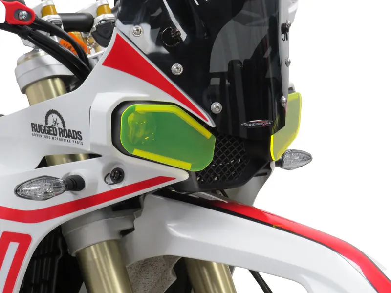 Kove 450 Rally Regular 2023-2025 Dark Tint Headlight Protectors By Powerbronze Rrp £36 1