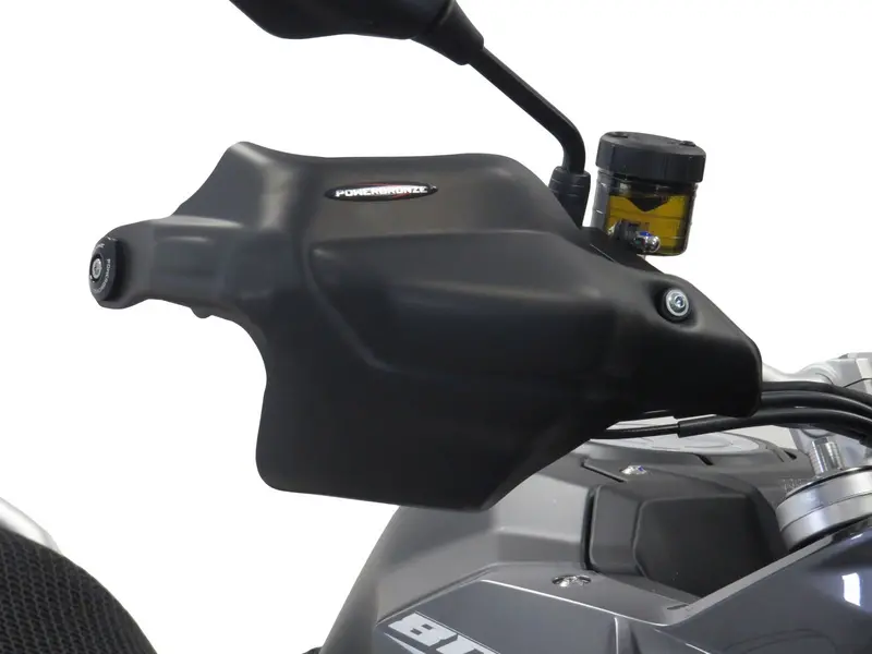 Kove 800X Touring 2024 > Matt Black Handguard/Wind Deflectors Powerbronze 1