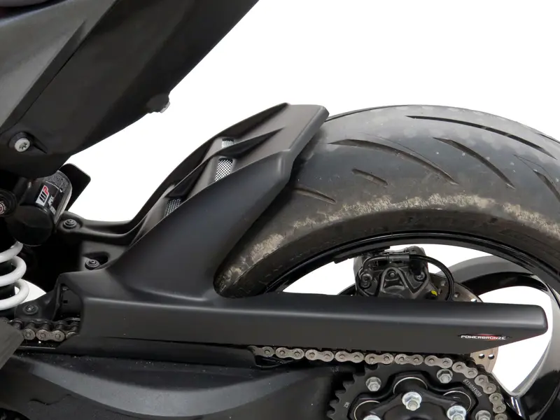 Ktm 1390 Super Duke R  24-2025 Carbon Look & Silver Mesh Rear Hugger Powerbronze 1
