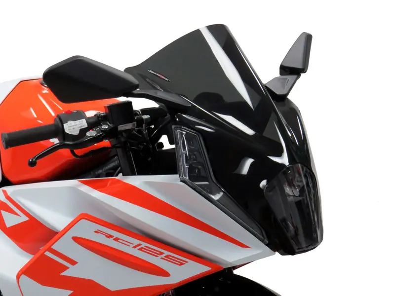 Ktm Rc 125  22-2024 Airflow Dark Tint Double Bubble Screen By Powerbronze. 1