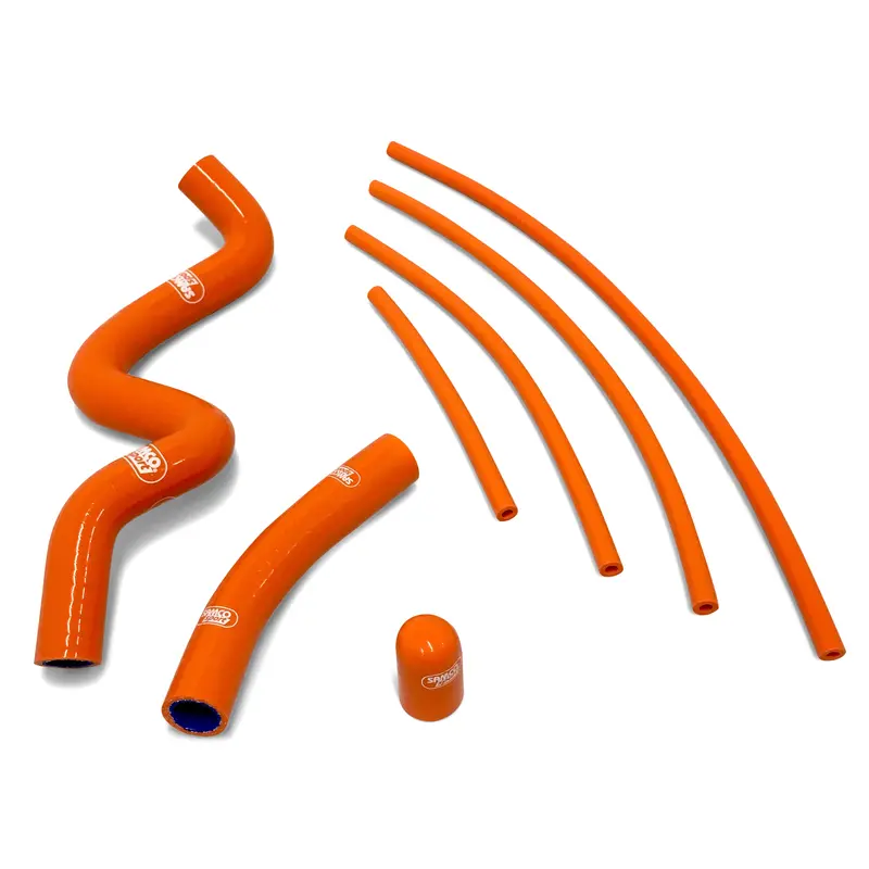 Ktm Rc 390 (Thermostat Bypass)  2014 - 2021 Samco Sport Silicone Hose Kit & Stainless Hose Clips Ktm-76 1