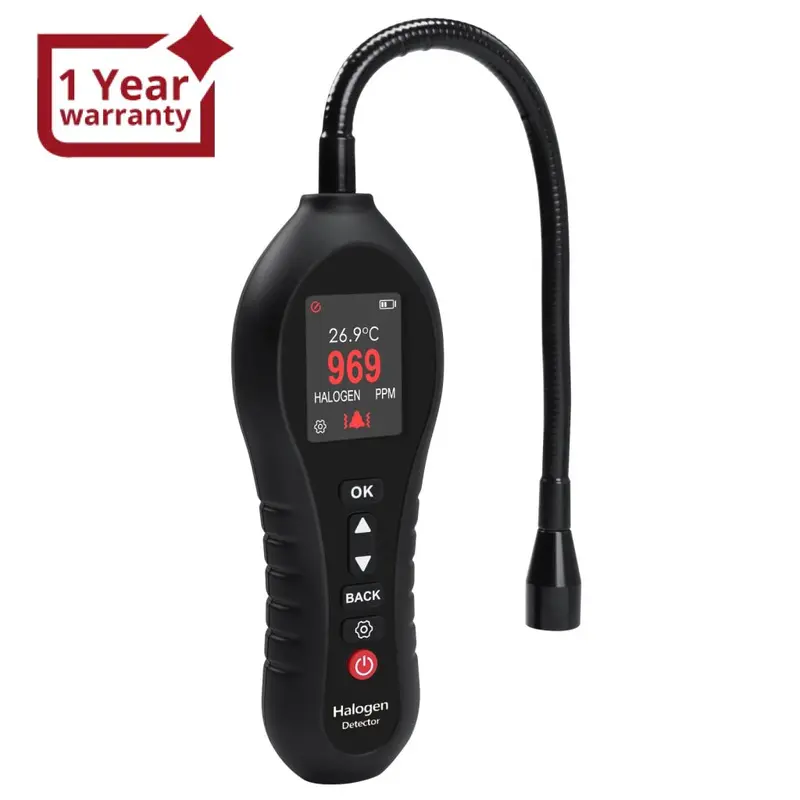 Lkd-431 Halogen Gas Leak Detector High Sensitivity For Air Conditioning Repair, Car Repair, Gas Pipelines, Industrial Plant, Home Use With 10.5-Inch Gooseneck Probe Visual, Audible And Vibration Alert 1