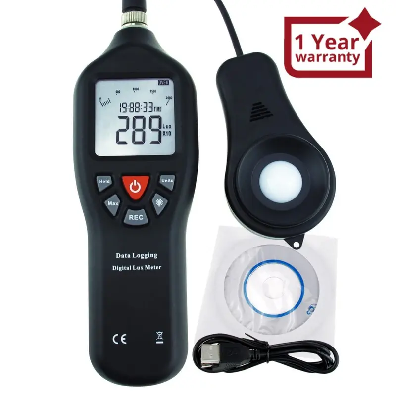 Lux-29 Digital Light Lux Meter With Data Logging Measurement Range 0 To 200,000 Lux Auto Ranging Instrument 1