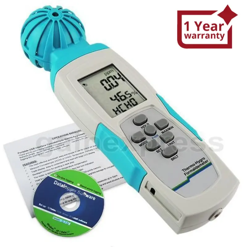 M0198171 Digital Usb Interface Formaldehyde Hcho Thermo-Hygrometer Meter Made In Taiwan 1