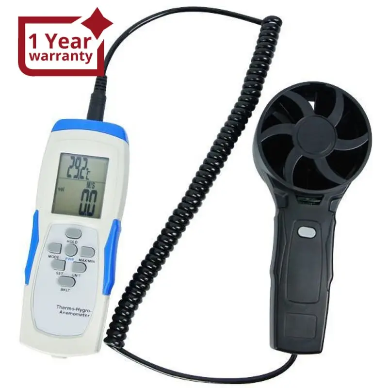 M0198653 Handheld Usb Thermo-Hygro-Anemometer With Remote Vane Hvac 1