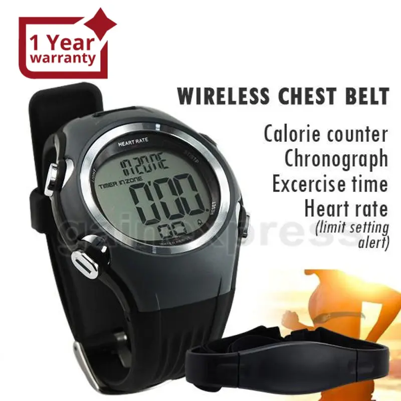 M03w117gr Wireless Heart Rate Monitor 30M Fitness Hrm Watch 30~240Bpm 1