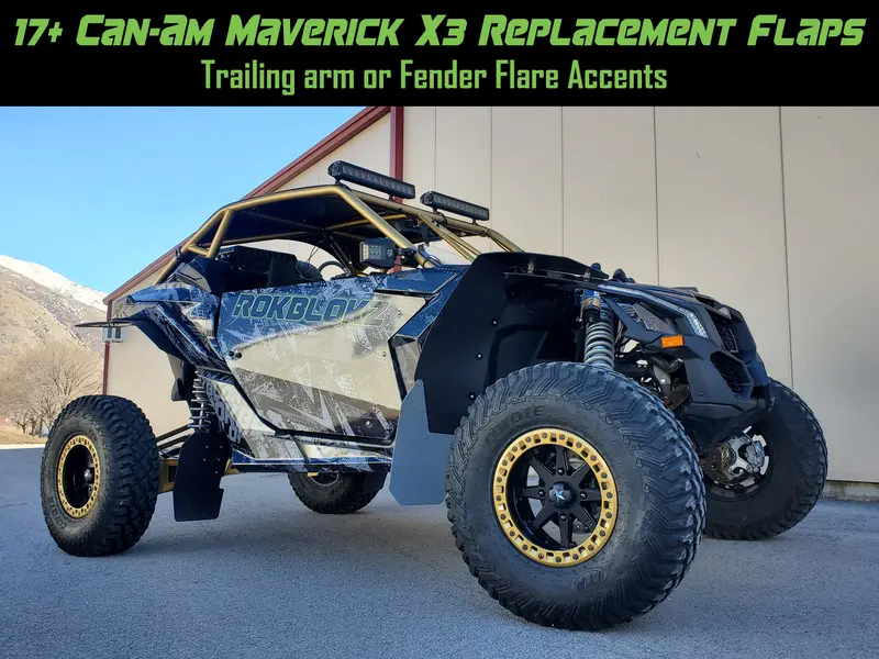 Maverick X3 Replacement Flaps - Trailing Arm Flaps Or Flare Accents 1