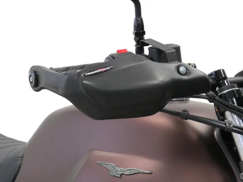 Moto Guzzi V7 Special 17-2022  Matt Black Handguard/Wind Deflectors Powerbronze 1