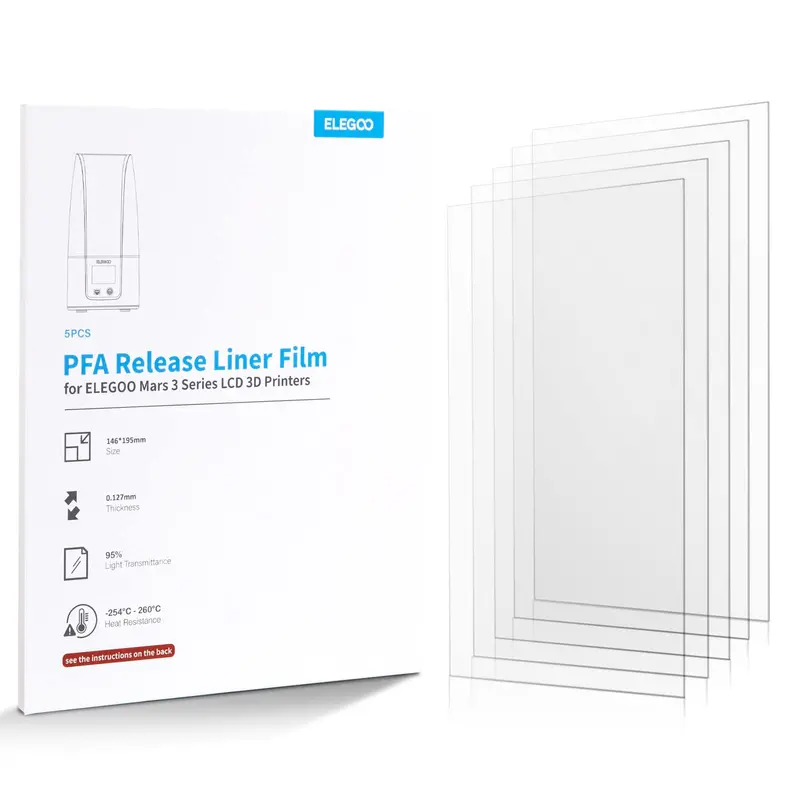 Pfa Film For Mars 3 & Mars 3 Pro (5 Pcs) 1