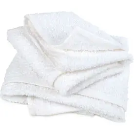 Pro-Clean Basics Sanitized Anti-Bacterial Terry Cloth Rags, White, 10 Lbs. - 99802 1