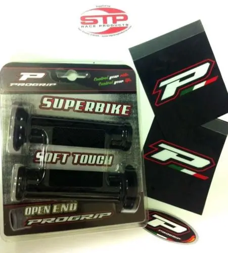 Progrip Superbike 716 Black Single Density Grips & Covers 122Mm 1