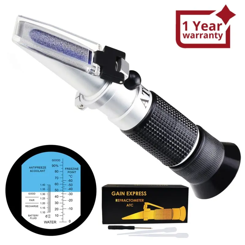 Rea-503Eatc Automotive Refractometer, Ethylene Glycol: -60~0°C And 0~100%, Battery Fluid 1.10~1.40Kg/L 1