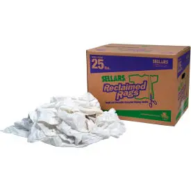 Reclaimed Rags - Pure White, 25 Lbs. 1
