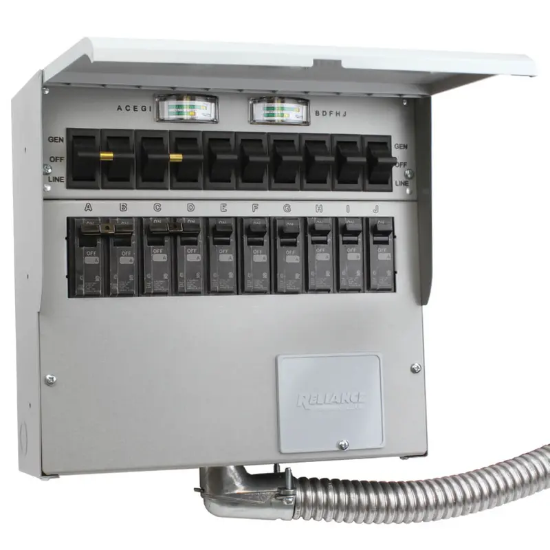 Reliance 310C 120/240-Volt 30-Amp 10-Circuit Pro/Tran 2 Transfer Switches 1