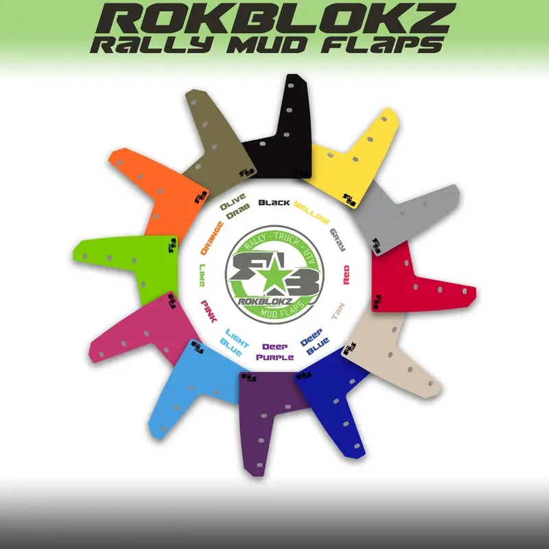 Rokblokz Mud Flap Color Samples 1