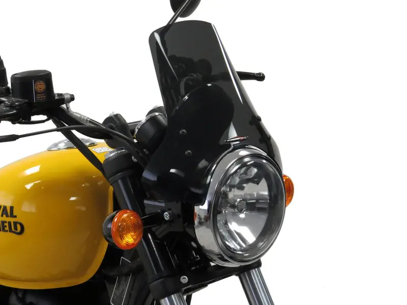 Royal Enfield Meteor 350  21-2023  Dark Tint (230Mm High) Light Screen Powerbronze. 1