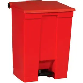 Rubbermaid® Fire Safe Step On Plastic Container, 18 Gallon, Red - Fg614500red 1