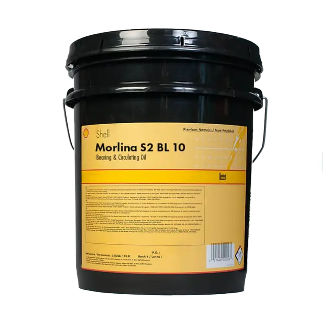 Shell Morlina S2 Bl 10 Low Viscosity Solvent Refined Mineral Oil  - 5 Gallon Pail 1
