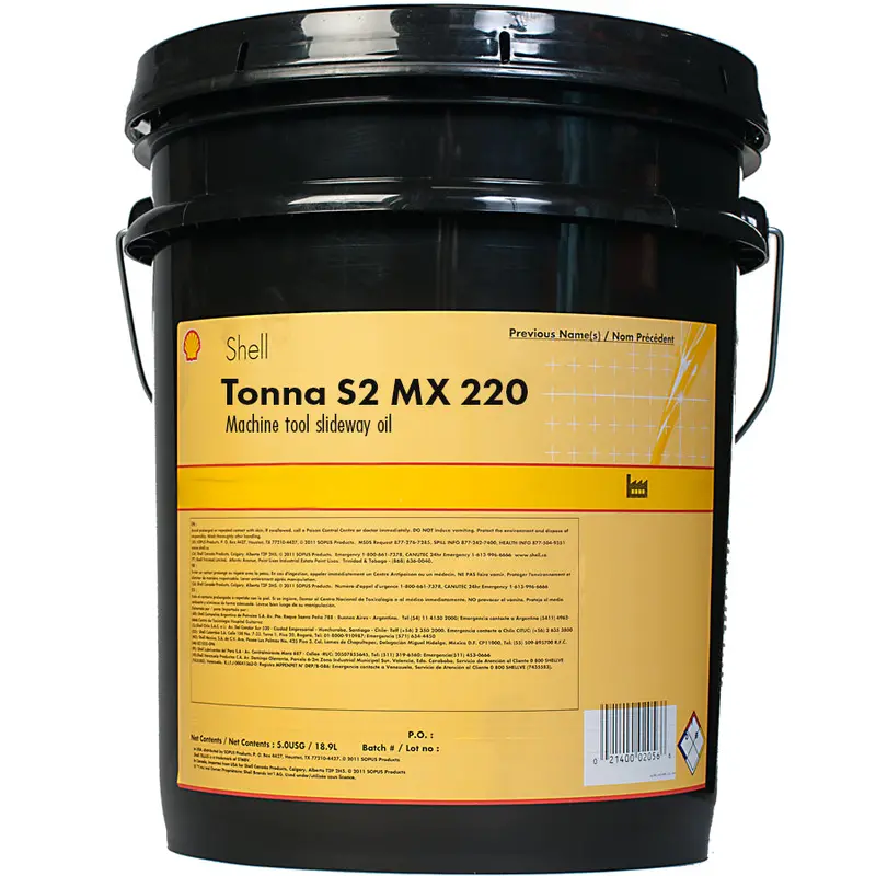 Shell Tonna S2 Mx 220 Machine Tool Slideways Oil  - 5 Gallon Pail 1