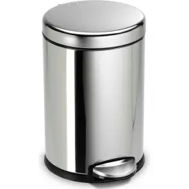 Simplehuman® Mini Round Step Can - 1-1/5 Gallon Polished Ss 1