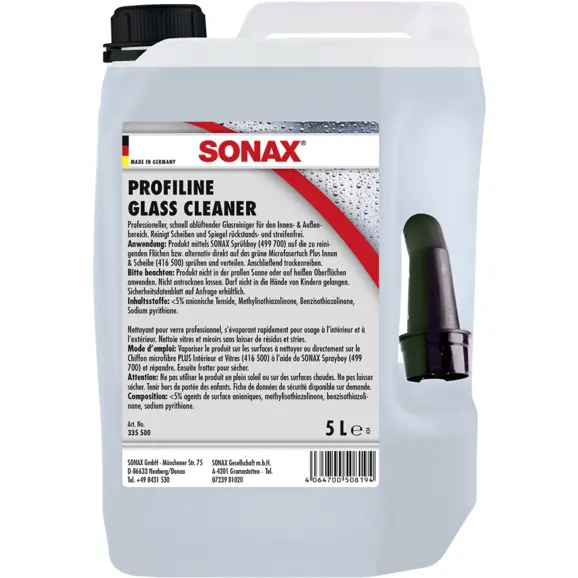 Sonax Profiline Glass Cleaner 5Ltr 1