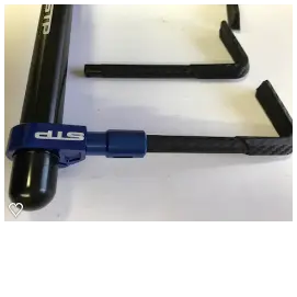 Stp Tek2 Blue Bar Mount Brake & Clutch Lever Guards For Race Track Bsb Motorcycle Motorbike. 1
