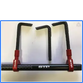 Stp Tek2 Red Bar Mount Brake & Clutch Lever Guards For Race Track Bsb Motorcycle Motorbike 1