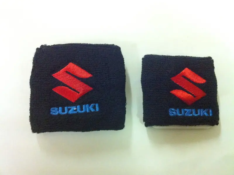 Suzuki Black Motorcycle Front + Rear Brake Master Cylinder Shrouds Socks Covers 1