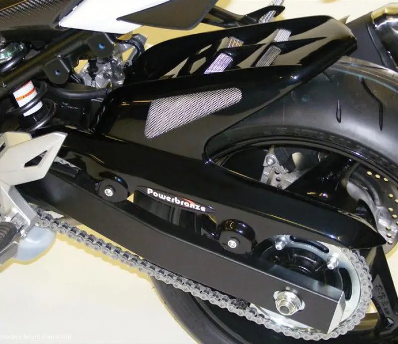 Suzuki Gsr750   2011-2016   Gloss Black & Silver Mesh Rear Hugger Powerbronze 1