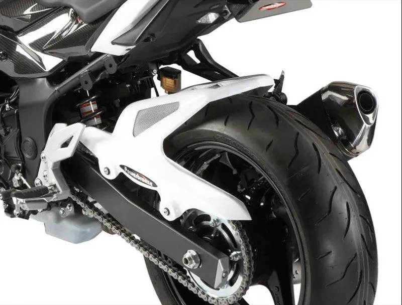 Suzuki Gsr750   2011-2016   Matt Black & Silver Mesh Rear Hugger Powerbronze 1