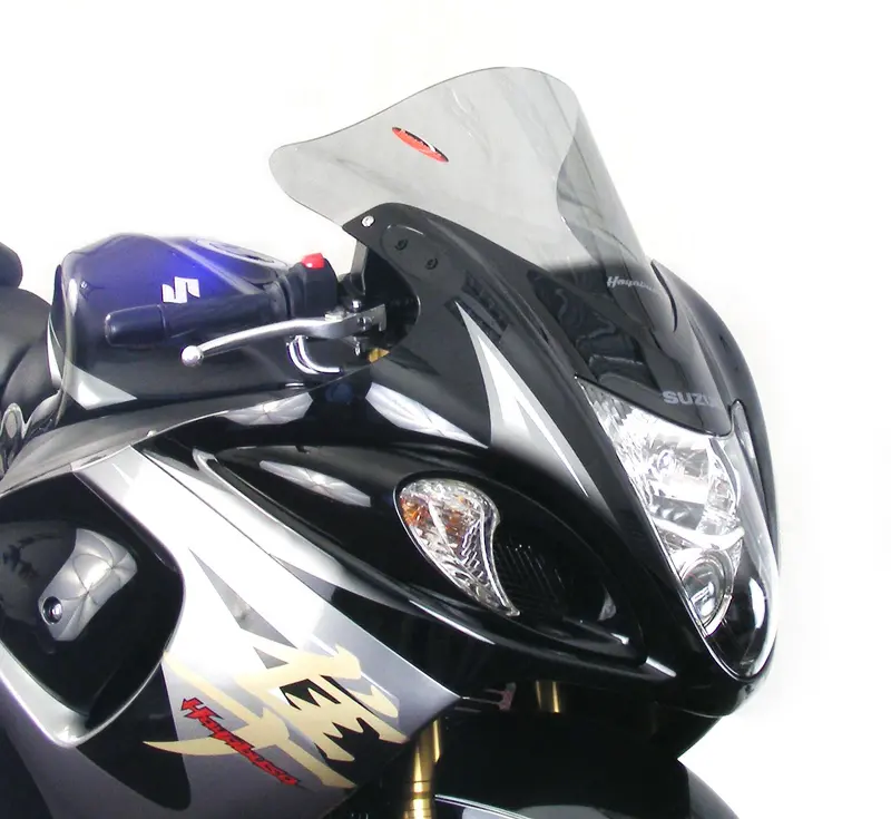 Suzuki Gsx1300r Hayabusa 08-2019 Extra High Clear Double Bubble Screen By Powerbronze 1