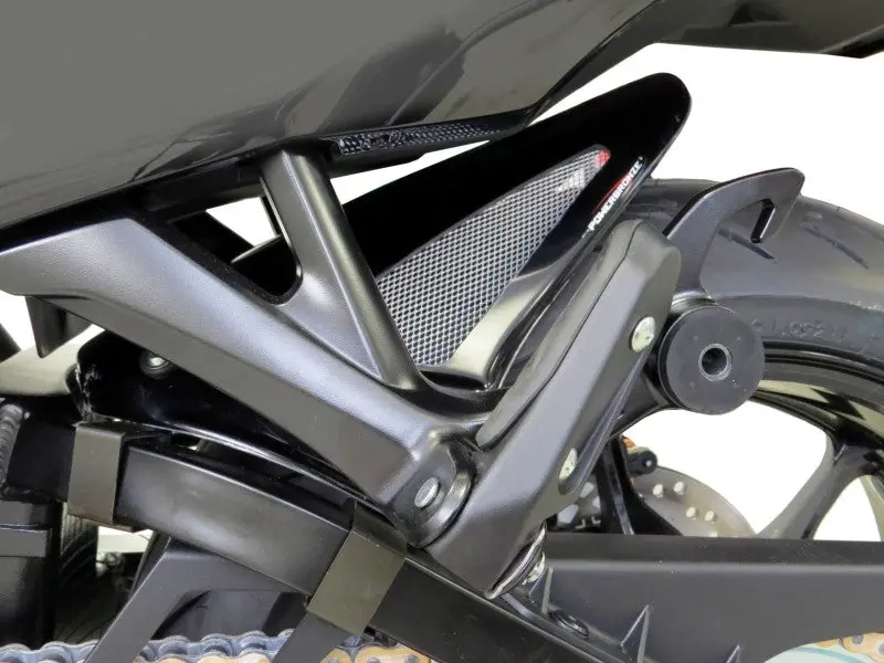 Suzuki Gsx1300r Hayabusa 21-24 Carbon Look & Silver Mesh Rear Hugger Powerbronze 1