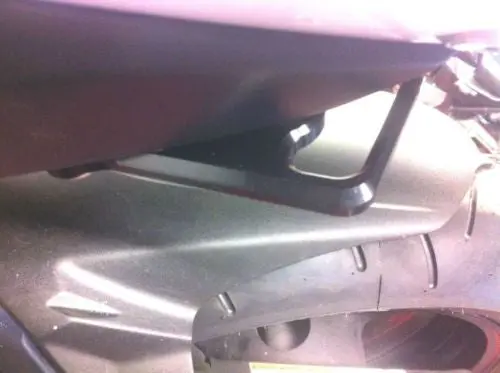 Suzuki Gsxr 750 11-2014  Lightweight Aluminium  Subframe Transport Hooks Black 1