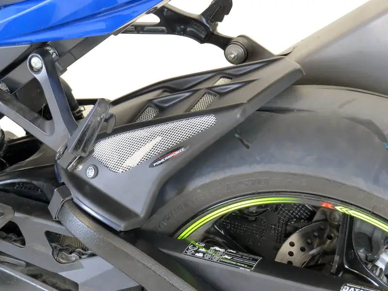 Suzuki Gsxr1000 2017-2022 Gloss Black & Silver Mesh Rear Hugger Powerbronze Rrp £127 1