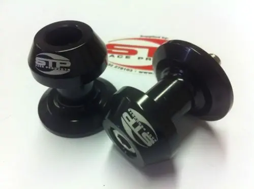 Swingarm Spools Bobbin M8/8Mm Black Anodised Cnc Machined Race Track Bsb Wsb 1
