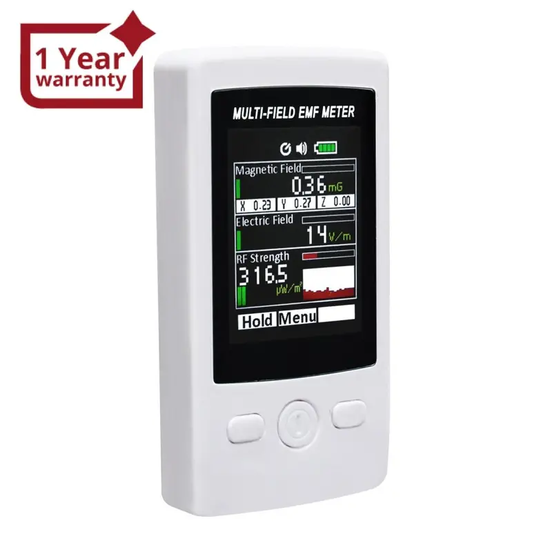 Tm-190 Multi-Field Emf Meter  Rf Gauss Meter Electromagnetic Electric Rf Field Strength Tester With Warning Indicator 1