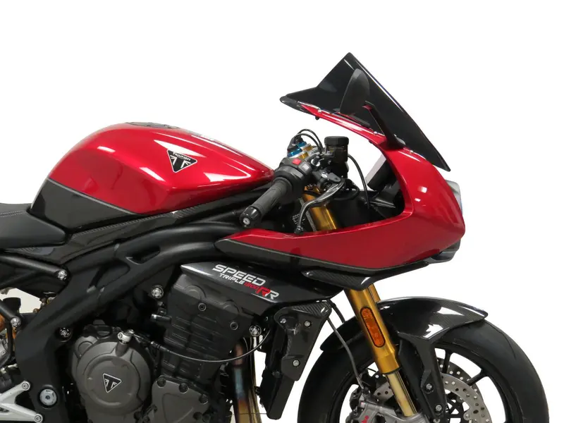 Triumph Speed Triple 1200 Rr  22-2025 Airflow Dark Tint Double Bubble Screen Powerbronze. 1