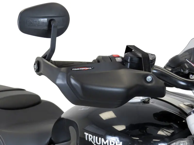 Triumph Street Triple R 20-2024 Matt Black Handguard/Wind Deflectors Powerbronze 1