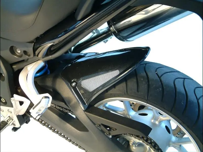 Triumph Tiger 1050  07-2012 Rear Hugger By Powerbronze Gloss Black & Gold Mesh 1
