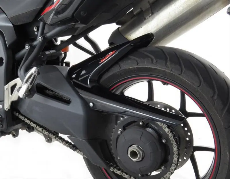 Triumph Tiger 1050 Sport 13-20 Gloss Black & Silver Mesh Rear Hugger  Powerbronze 1