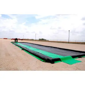 Ultratech 8345 Ultra-Containment Berm®, Track Belts, 30" X 72', Set Of 2, Black, 18 Oz. Pvc 1