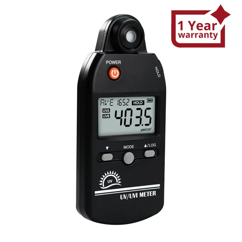 Uvm-529 Digital Ultraviolet Detector Uv Uvi Tester Light Meter Irradiance Intensity Monitor 100 Data Record For Reptile Husbandry, Phototherapy, Indoor Tanning Personal And Professional Usage 1