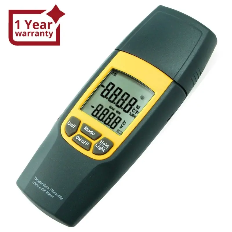 Va-8010 Digital Air Temperature Humidity Meter Thermometer °C / °F Tester W/ Dew Point Ce Marking Lcd Display 1