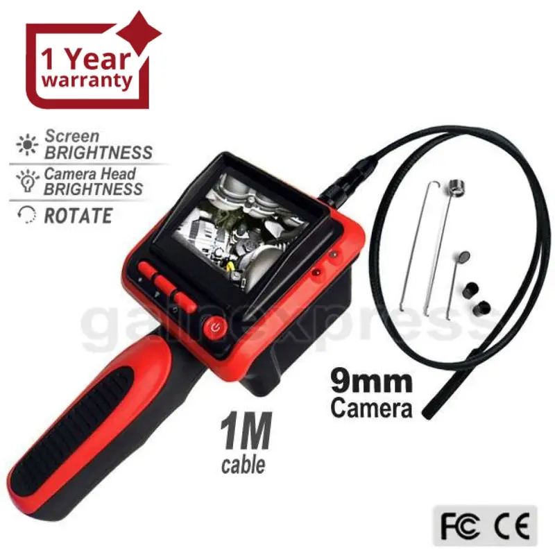 Vid-9 2.4" Lcd Video Inspection Borescope Endoscope 4 Led Lights 1