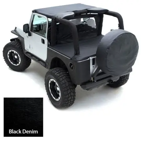 Wind Breaker 76-06  Wrangler Yj, Tj, Lj Denim Black Smittybilt 1
