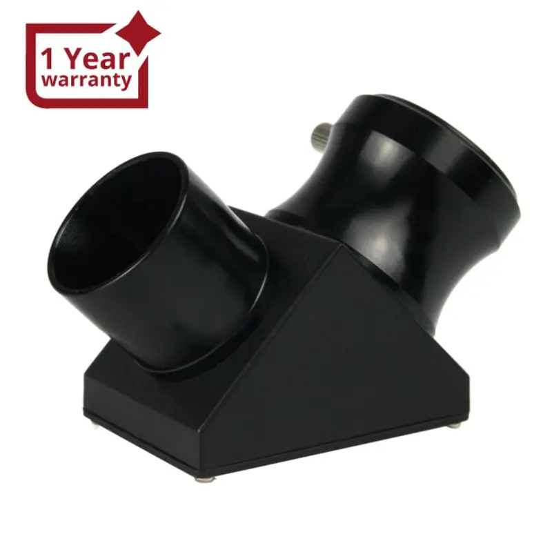Wkd90 1.25" 90-Degree Diagonal Adapter Erect Image Zenith Mirror Prism Metal And Plastic For Refracting Telescope Eyepiece Lens 1