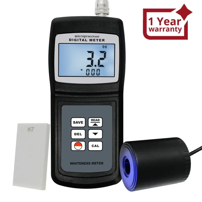Wm-106 Digital Whiteness Meter 0 ~ 120, Portable Leucometer Tester 254 Data Memory, Handheld Check For Talcum Powder Textile Plastic Ceramic Enamel 1